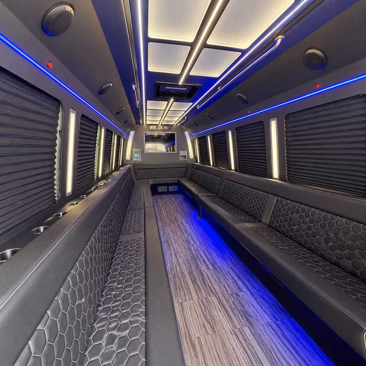 st louis 30 passenger party bus interior