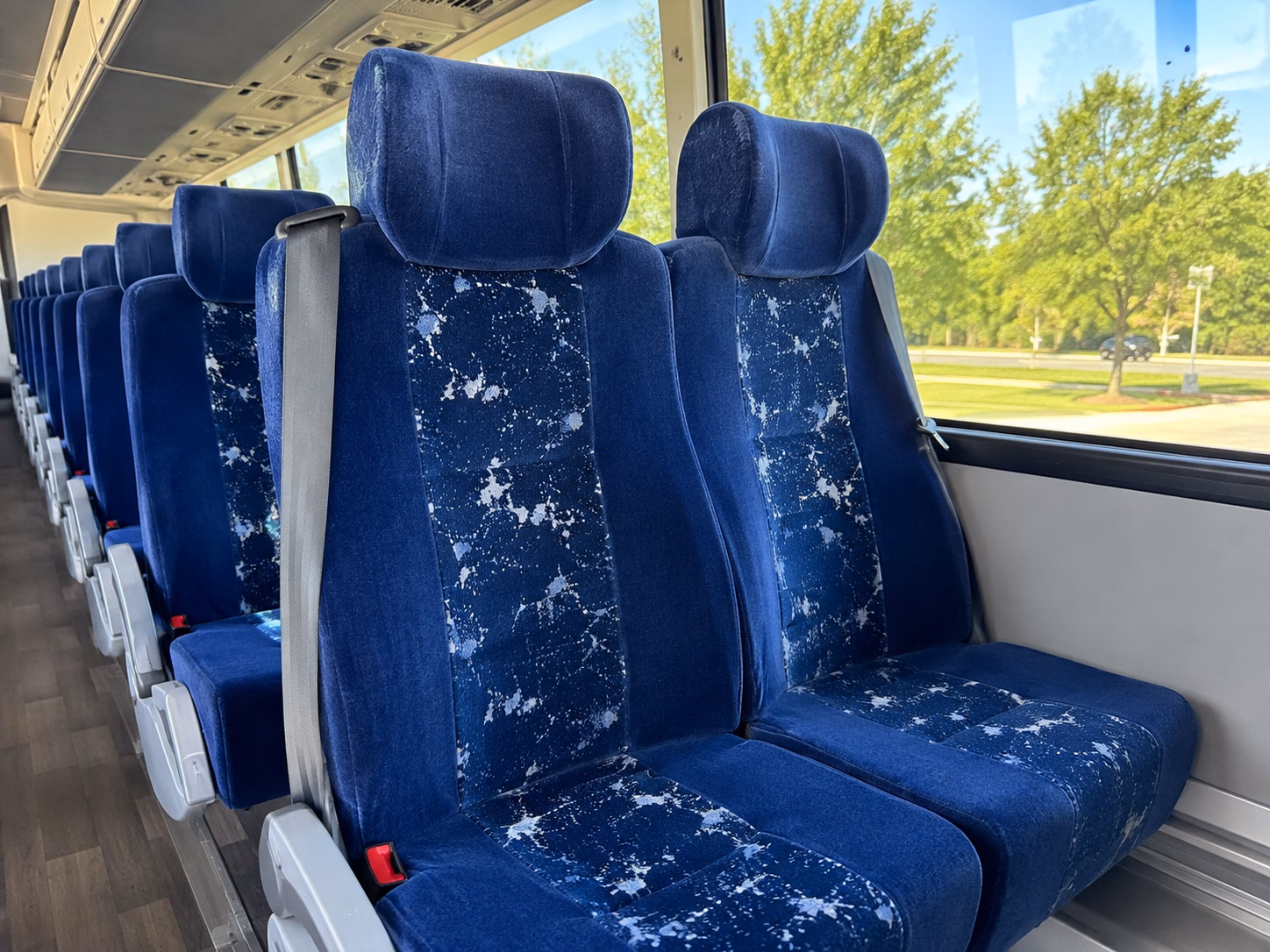 st louis charter bus inside