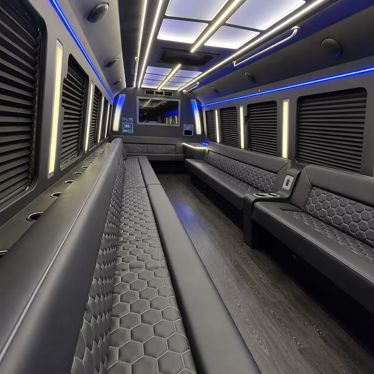 st louis party bus rental interior